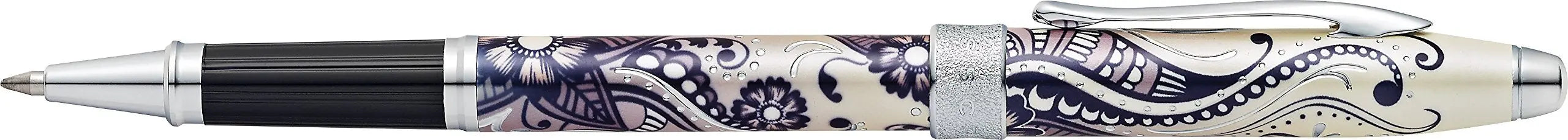 Cross Botanica Refillable Gel Ink Rollerball Pen, Medium Rollerball, Includes Premium Gift Box - Black Primrose Cross
