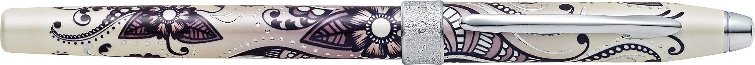 Cross Botanica Refillable Gel Ink Rollerball Pen, Medium Rollerball, Includes Premium Gift Box - Black Primrose Cross
