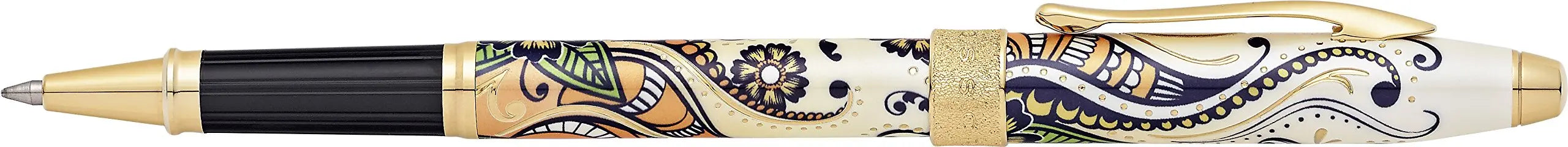 Cross Botanica Refillable Gel Ink Rollerball Pen, Medium Rollerball, Includes Premium Gift Box - Golden Magnolia Cross