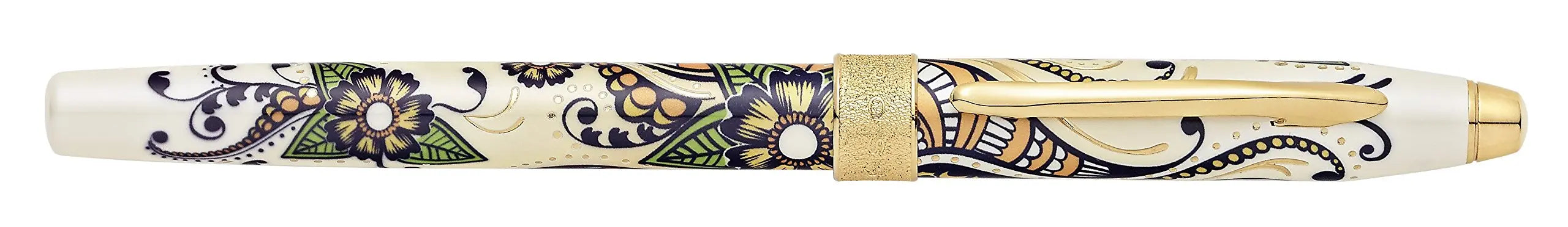 Cross Botanica Refillable Gel Ink Rollerball Pen, Medium Rollerball, Includes Premium Gift Box - Golden Magnolia Cross