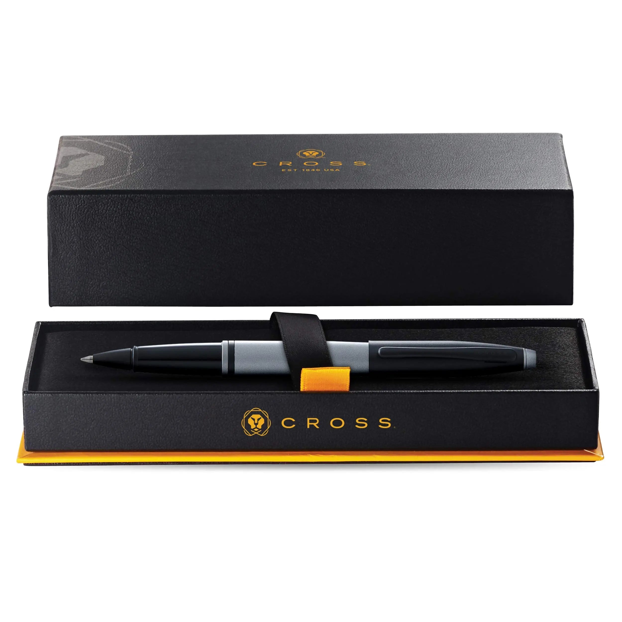 Cross Calais Matte Gray and Black Lacquer Rollerball Pen Cross