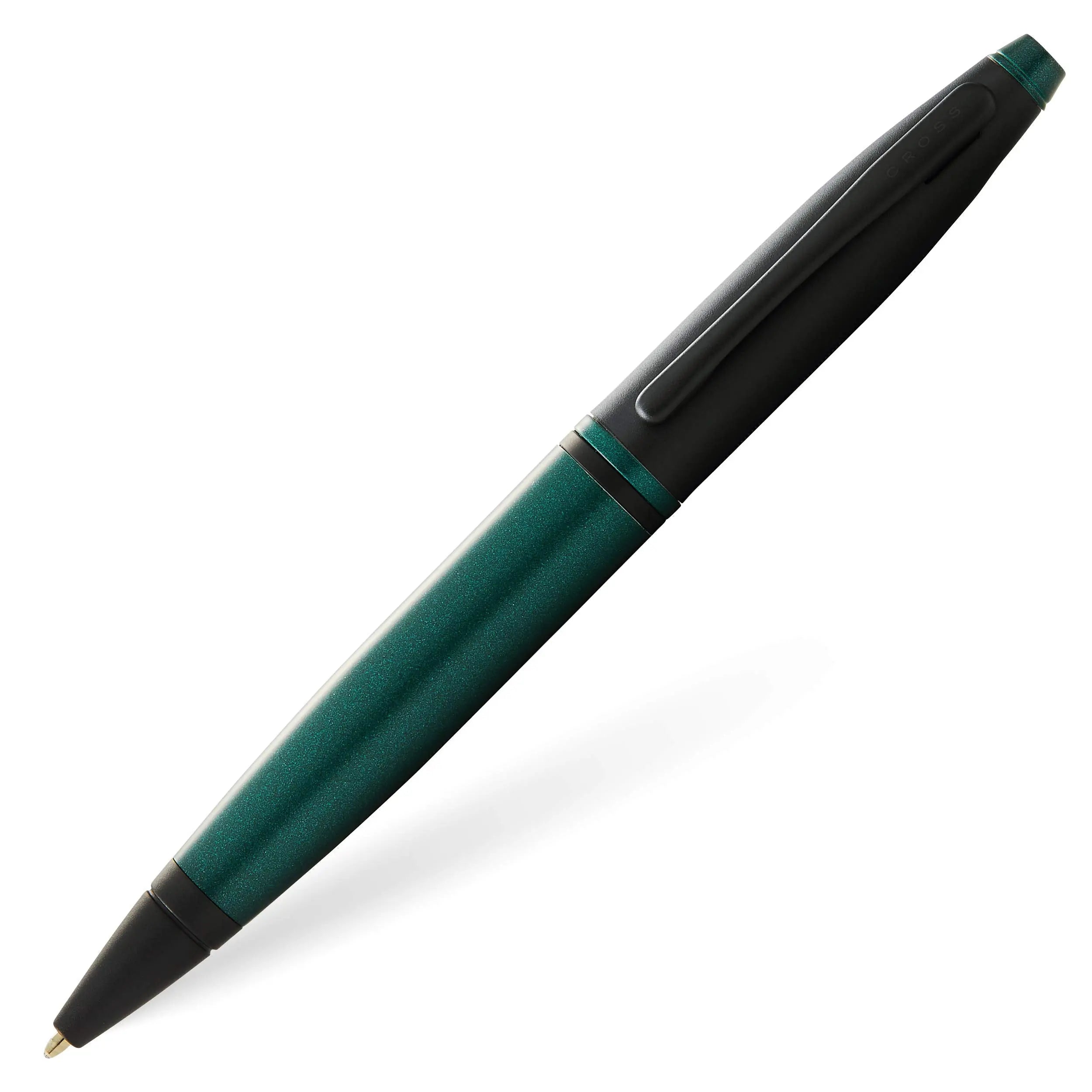 Cross Calais Matte Green and Black Lacquer Ballpoint Pen - crosspenmall.com