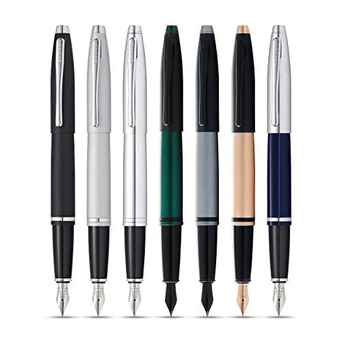 Cross Calais Matte Green and Black Lacquer Fountain Pen Cross