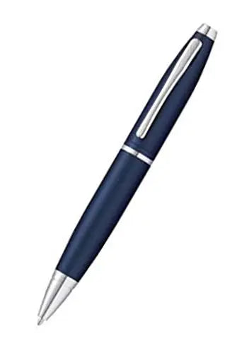 Cross Calais Matte Midnight Blue Pen w/Torero Leather Tan Card Case - crosspenmall.com