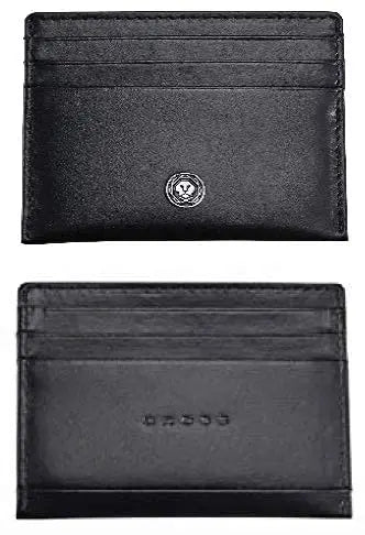 Cross Calais Pen & Leather Card Case Gift Set AT0112-14/2 - Matte Black Calais Pen & Leather Card Case Gift Set Cross