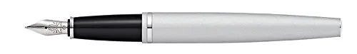 Cross Calais Polished Chrome Ballpoint Pen & Fountain Pen with Medium Nib in Gift Box (AT0117-1MS) - crosspenmall.com