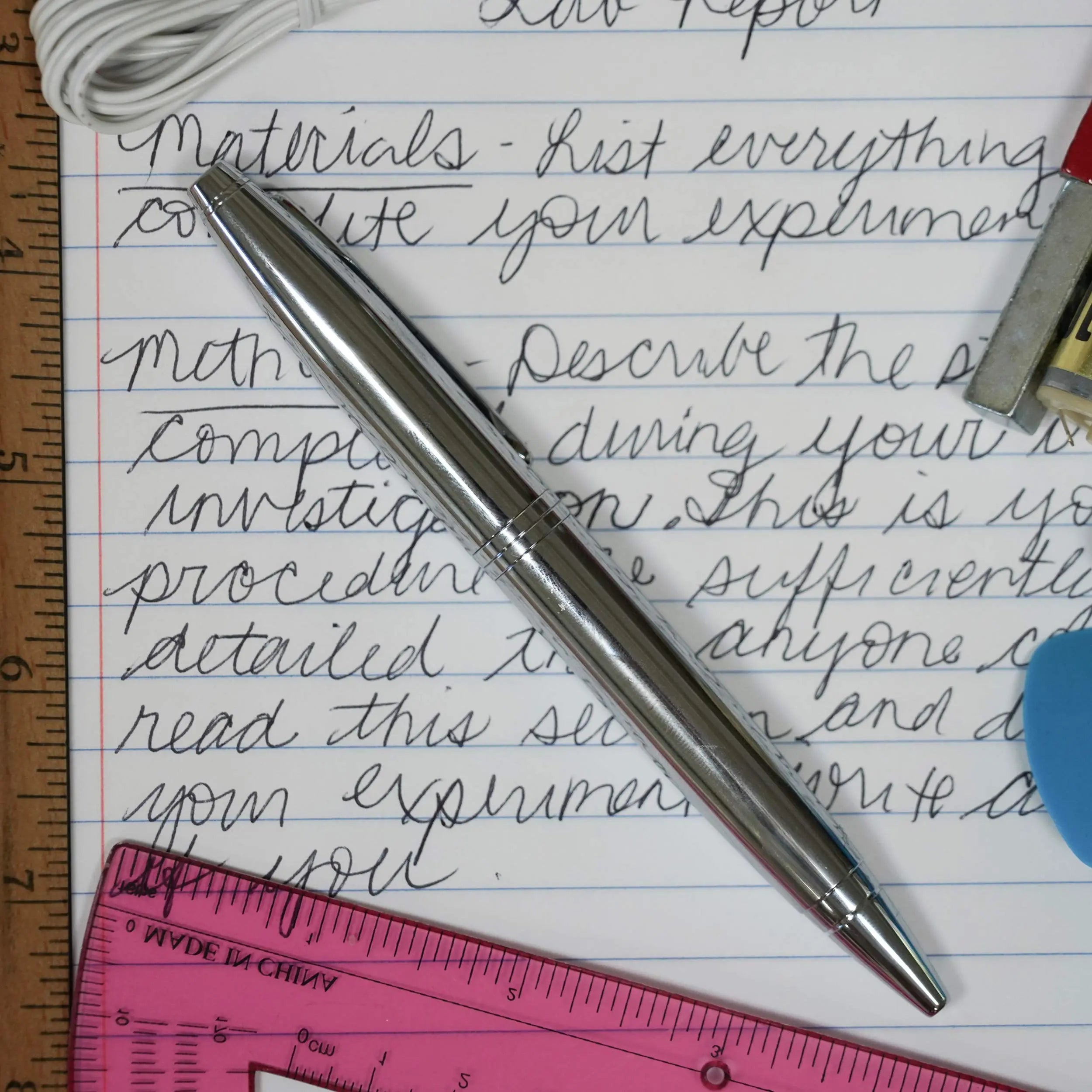 Cross Calais Refillable Ballpoint Pen, Medium Ballpen, Includes Premium Gift Box - Matte Metallic Blue Cross
