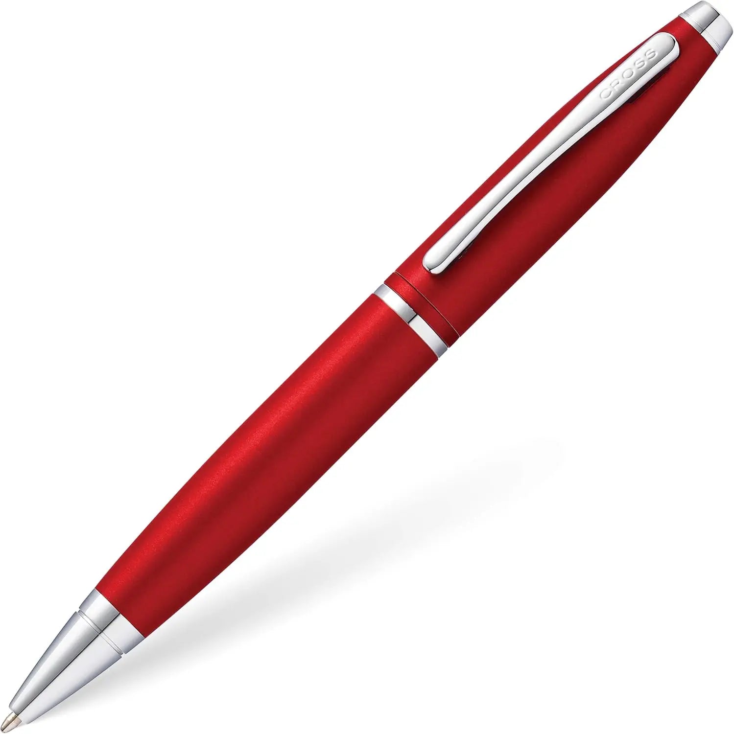 Cross Calais Refillable Ballpoint Pen, Medium Ballpen, Includes Premium Gift Box - Matte Metallic Crimson red Cross