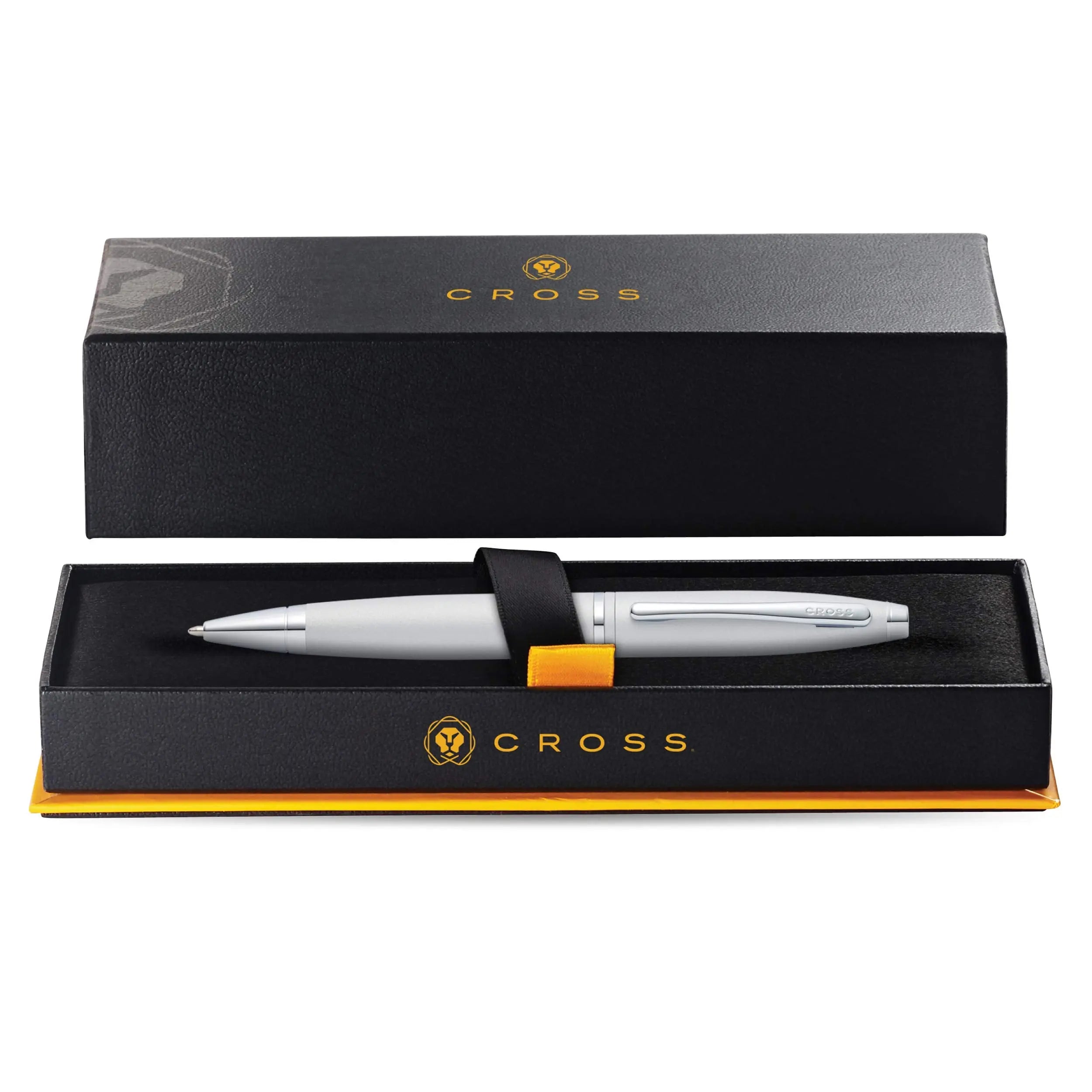Cross Calais Refillable Ballpoint Pen, Medium Ballpen, Includes Premium Gift Box - Satin Chrome Cross