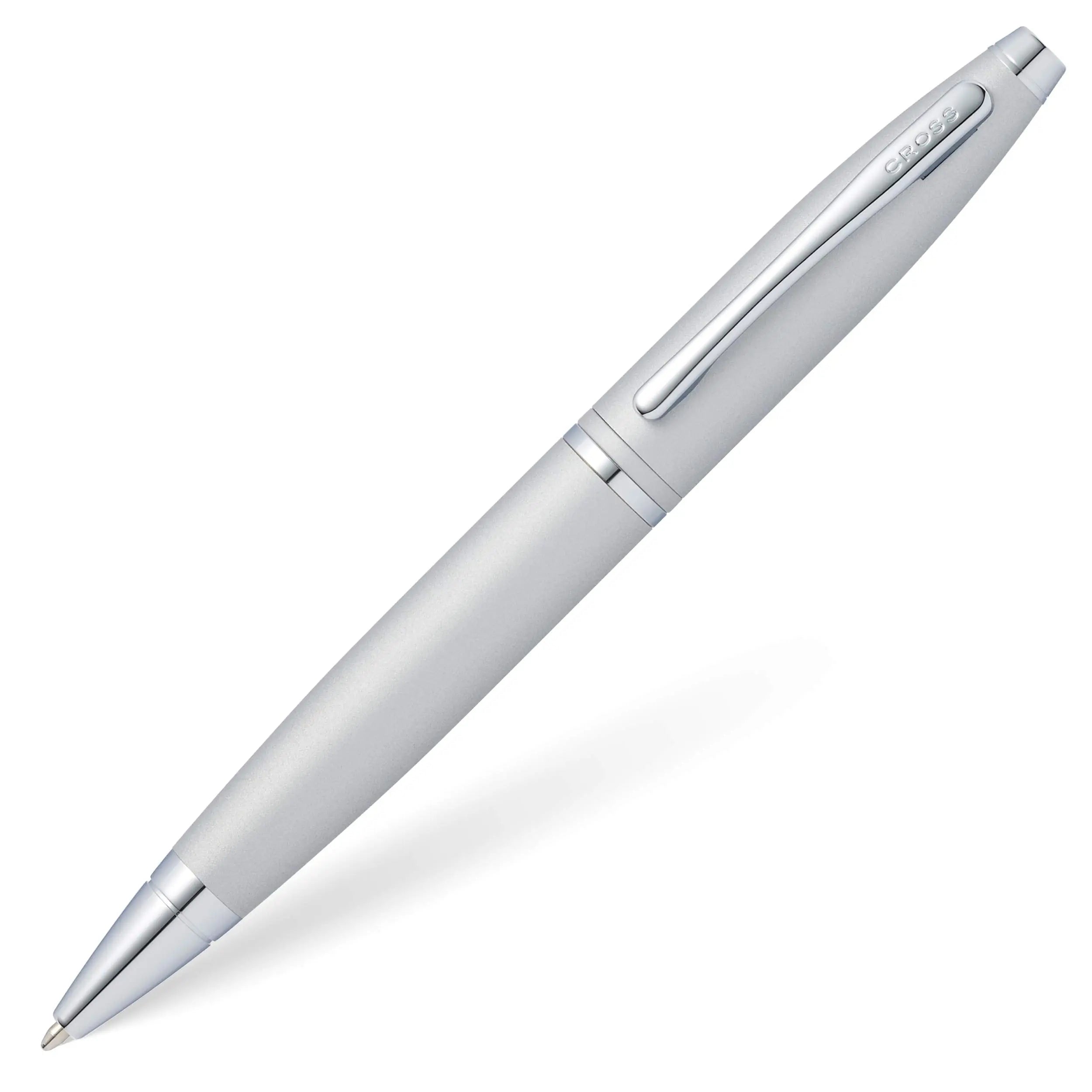 Cross Calais Refillable Ballpoint Pen, Medium Ballpen, Includes Premium Gift Box - Satin Chrome Cross
