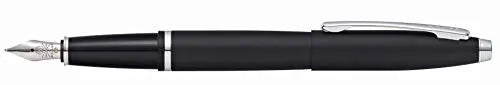 Cross Calais Refillable Fountain Pen, Medium Nib, Includes Premium Gift Box - Matte Black - crosspenmall.com