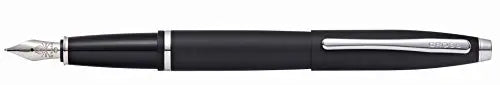 Cross Calais Refillable Fountain Pen, Medium Nib, Includes Premium Gift Box - Matte Black - crosspenmall.com