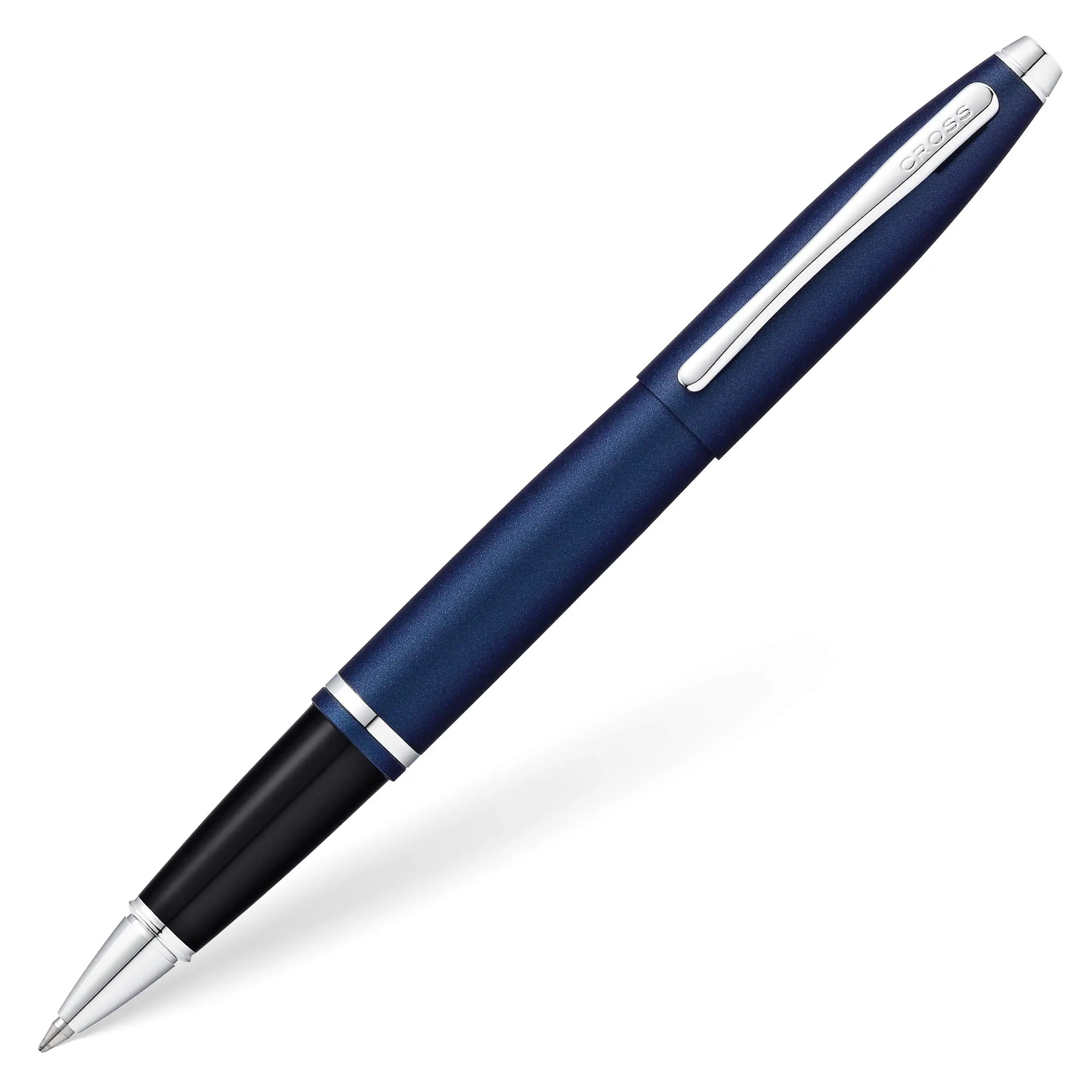 Cross Calais Refillable Gel Ink Rollerball Pen, Medium Rollerball, Includes Premium Gift Box - Matte Metallic Blue - crosspenmall.com