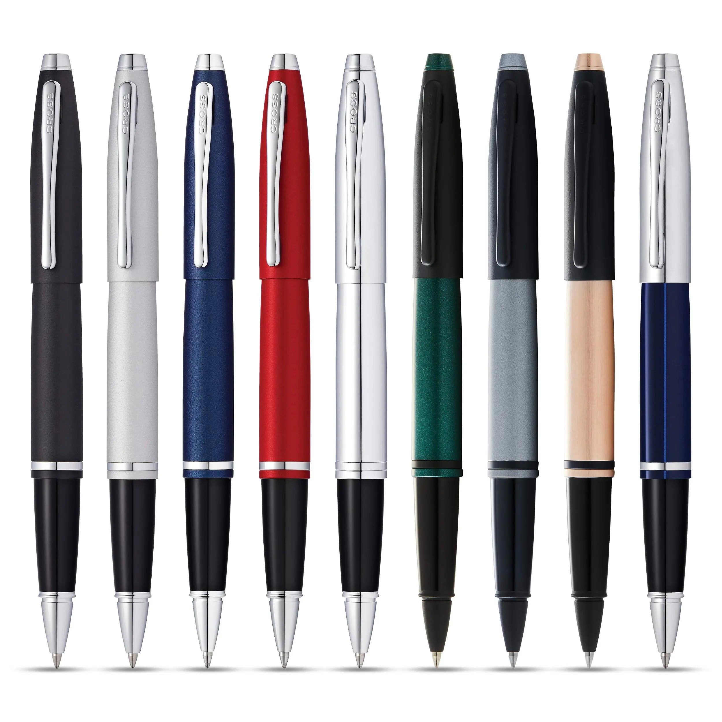 Cross Calais Refillable Gel Ink Rollerball Pen, Medium Rollerball, Includes Premium Gift Box - Matte Metallic Blue - crosspenmall.com