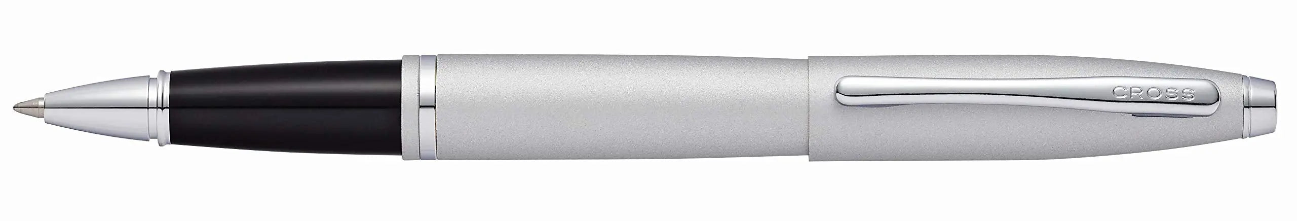 Cross Calais Refillable Gel Ink Rollerball Pen, Medium Rollerball, Includes Premium Gift Box - Satin Chrome Cross