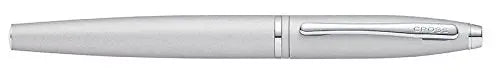Cross Calais Refillable Gel Ink Rollerball Pen, Medium Rollerball, Includes Premium Gift Box - Satin Chrome Cross