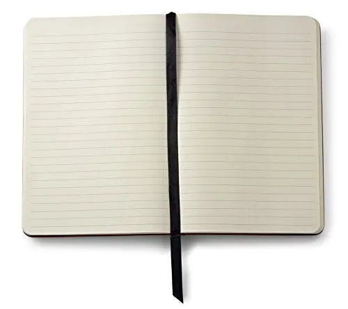 Cross Calais Satin Chrome Refillable Ballpoint Pen and Medium Lined Journal Gift Set, Includes Premium Gift Box - Crimson Red Cross