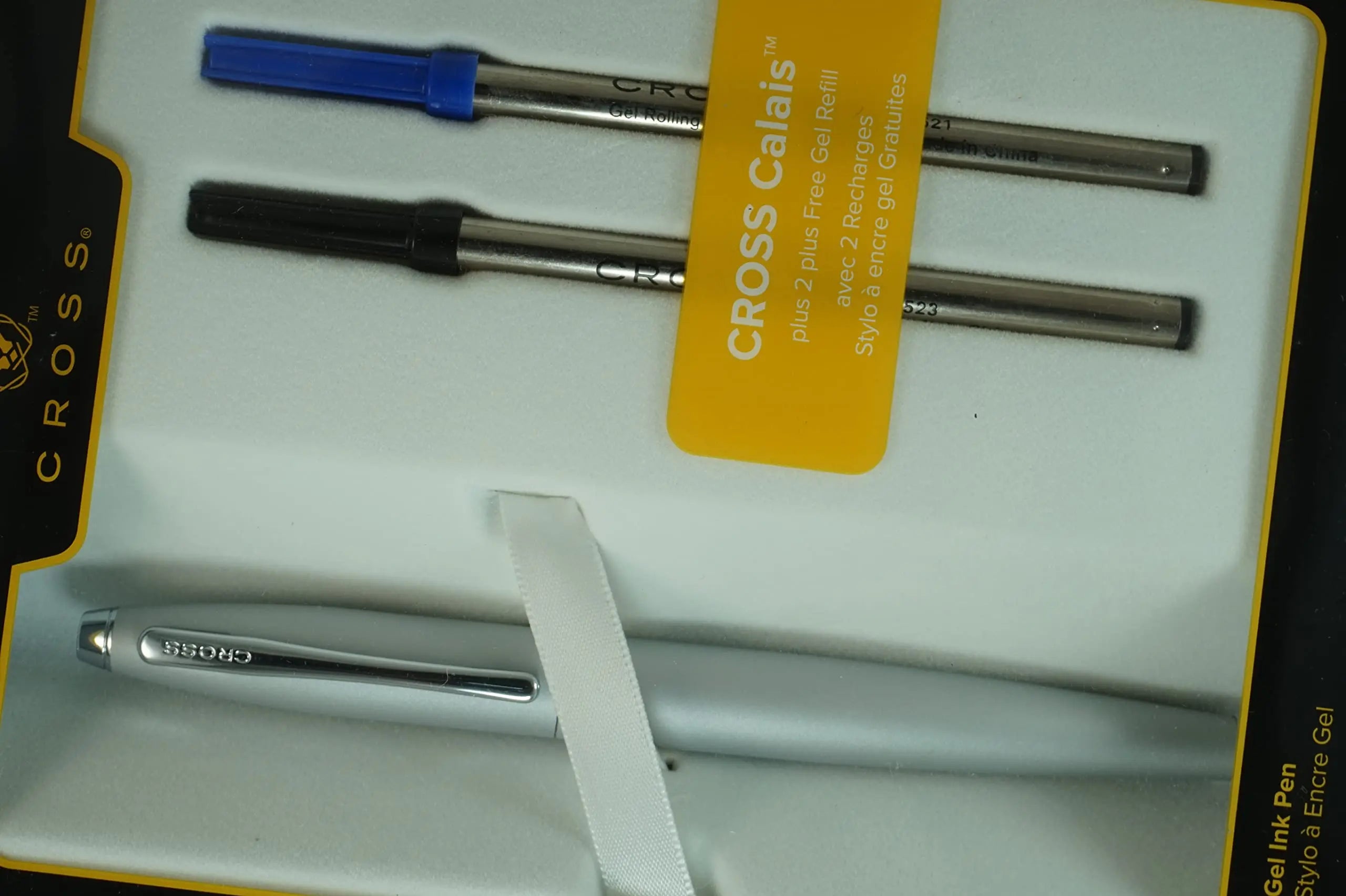 Cross Calais Satin Chrome Rollerball Selectip Pen with Refills - crosspenmall.com