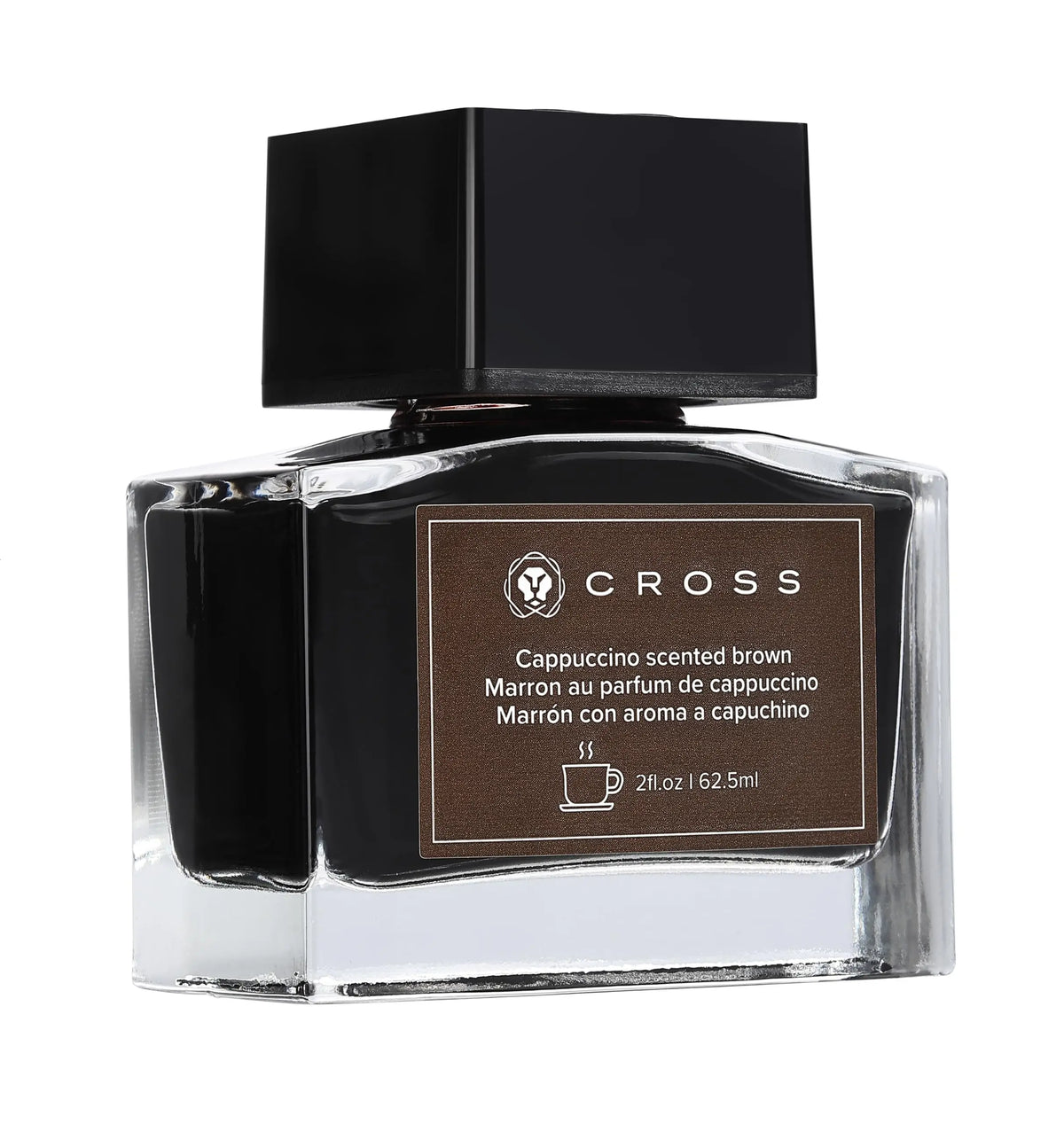 Cross Cappuccino Special Edition Fountain Pen Ink - Authentic Coffee-Scented Premium Writing Ink, Rich Brown Smooth Flow Bottled Ink, 62.5ml Premium Glass Bottle cross