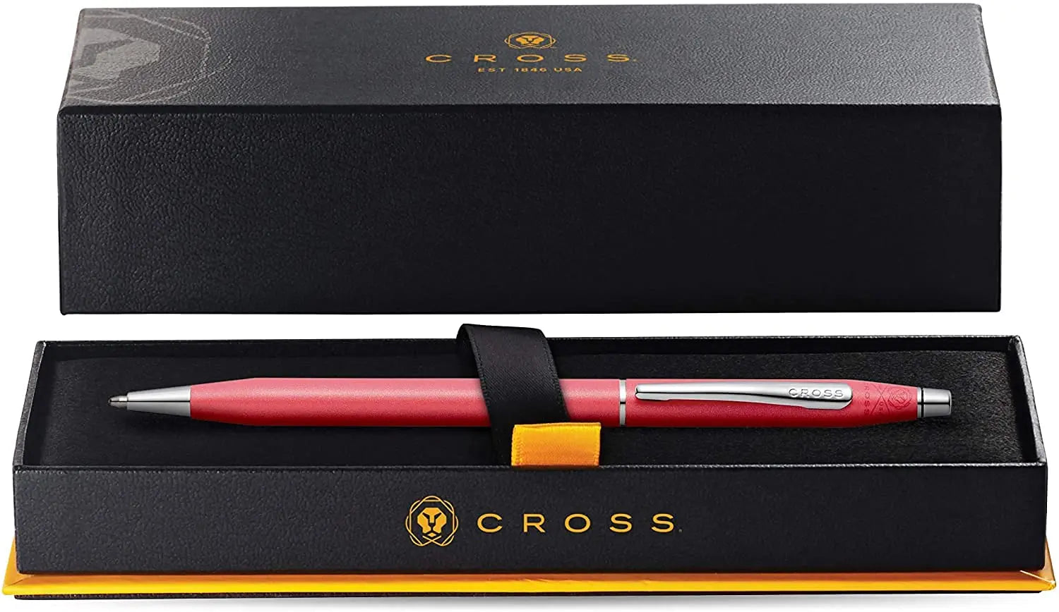 Cross Century Classic Limited Collection slim Cross silhouette finished in coral pearlescent lacquer with polished chrome appointments Ballpoint Pen - crosspenmall.com