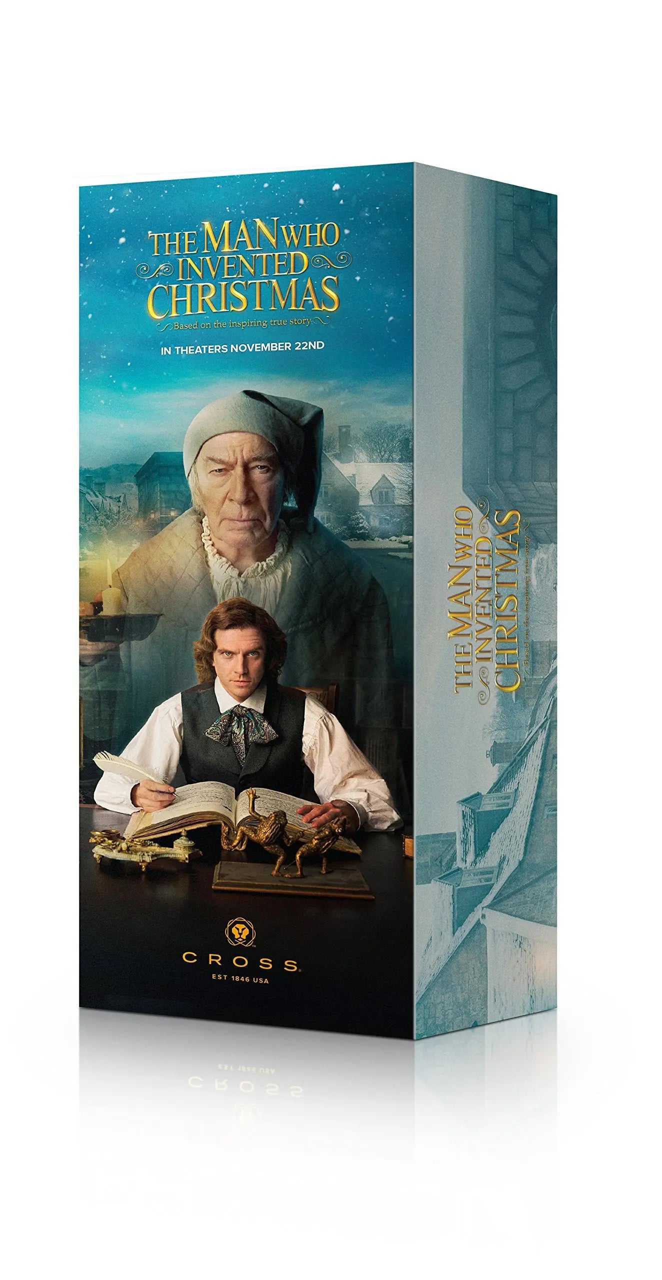 Cross Century Classic Special Edition 23KT Gold-Plated Fountain Pen and Ink Bottle Gift Set | Inspired by “The Man Who Invented Christmas” Major Motion Picture Cross