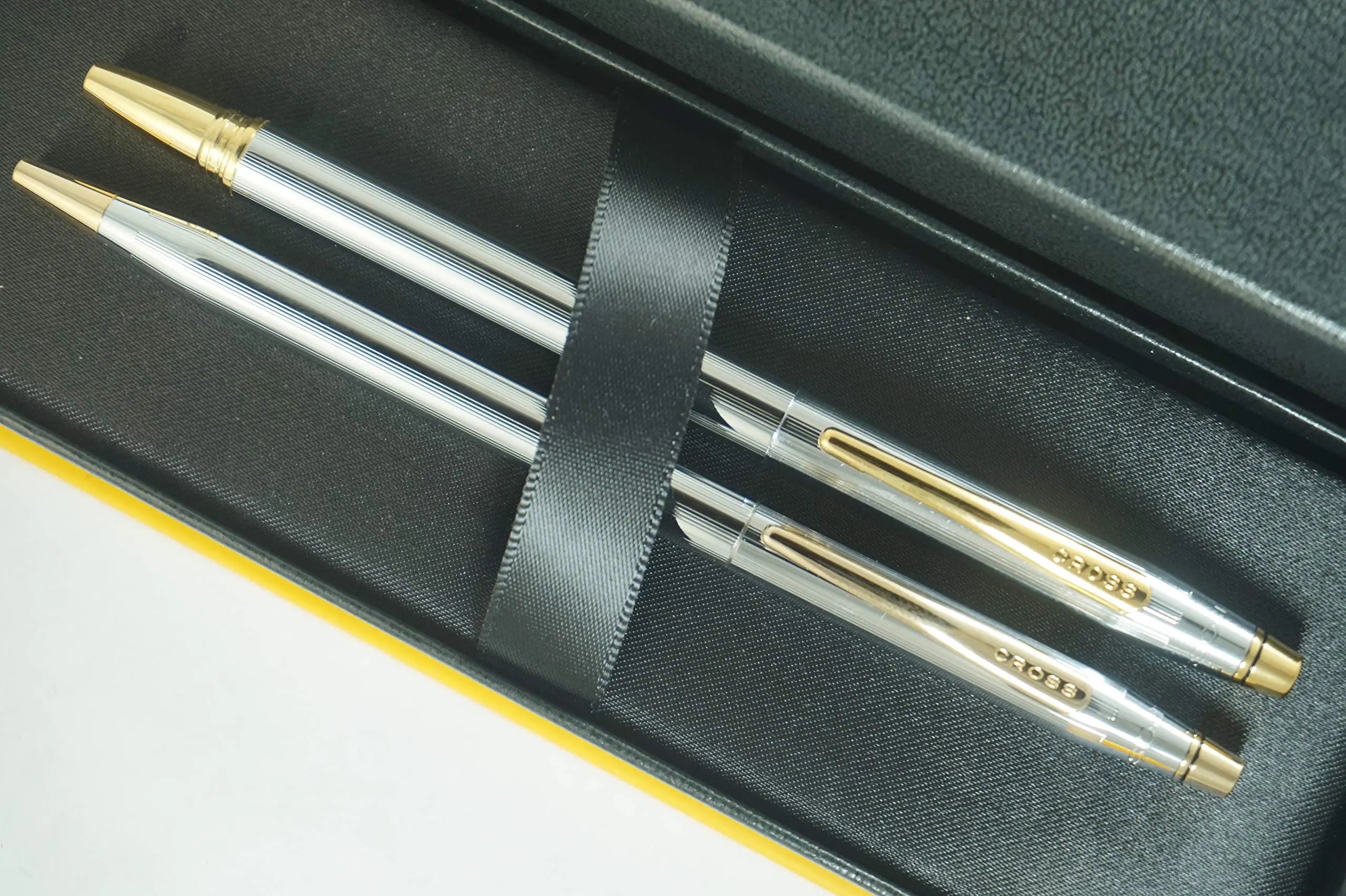 Cross Century Classic Writer's Companion Duo Medalist with 23KT Appointment, Gel Ink Refill,Threaded Cap Rollerball Pen and Medium Point Ballpoint Pen Gift Combo Cross