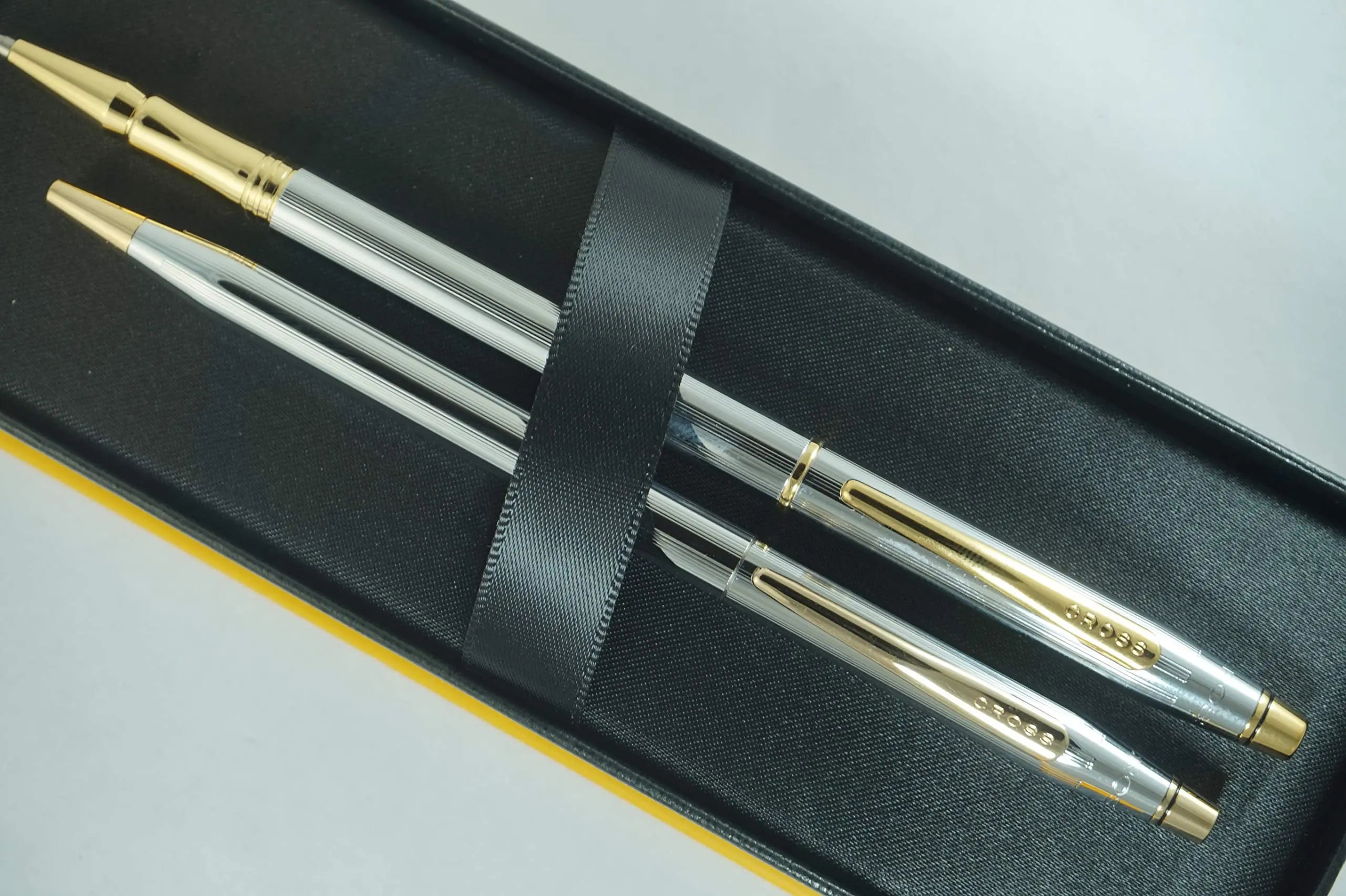 Cross Century Classic Writer's Companion Duo Medalist with 23KT Appointment, Gel Ink Refill,Threaded Cap Rollerball Pen and Medium Point Ballpoint Pen Gift Combo Cross