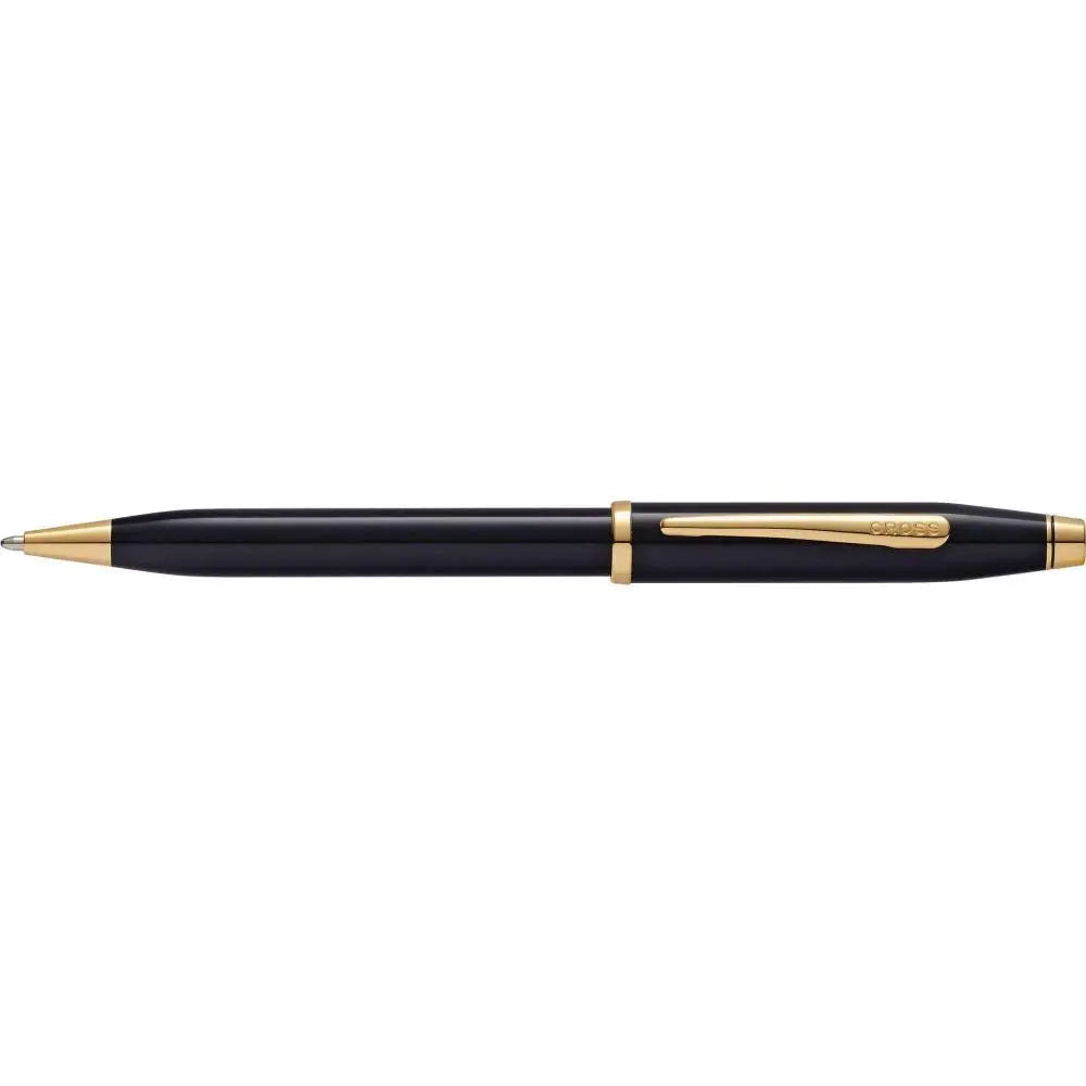 Cross Century II Black Lacquer with 23KT Gold Appointments Ballpoint Pen, 412WG-1 Cross