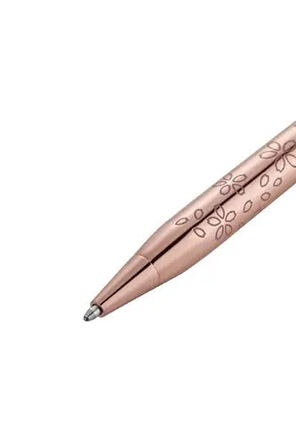 Cross Century II Cherry Blossom Rose Gold Ballpoint Pen with Polished Rose Gold Plated Trim Cross