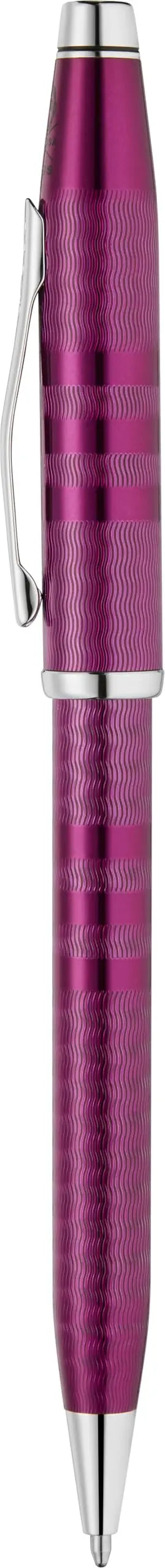 Cross Century II Midnight Plum Ballpoint Pen, Sandblasted Engraved Surface, Polished Appointments, Signature Triple Stripe Detail, Luxury Gift Box cross