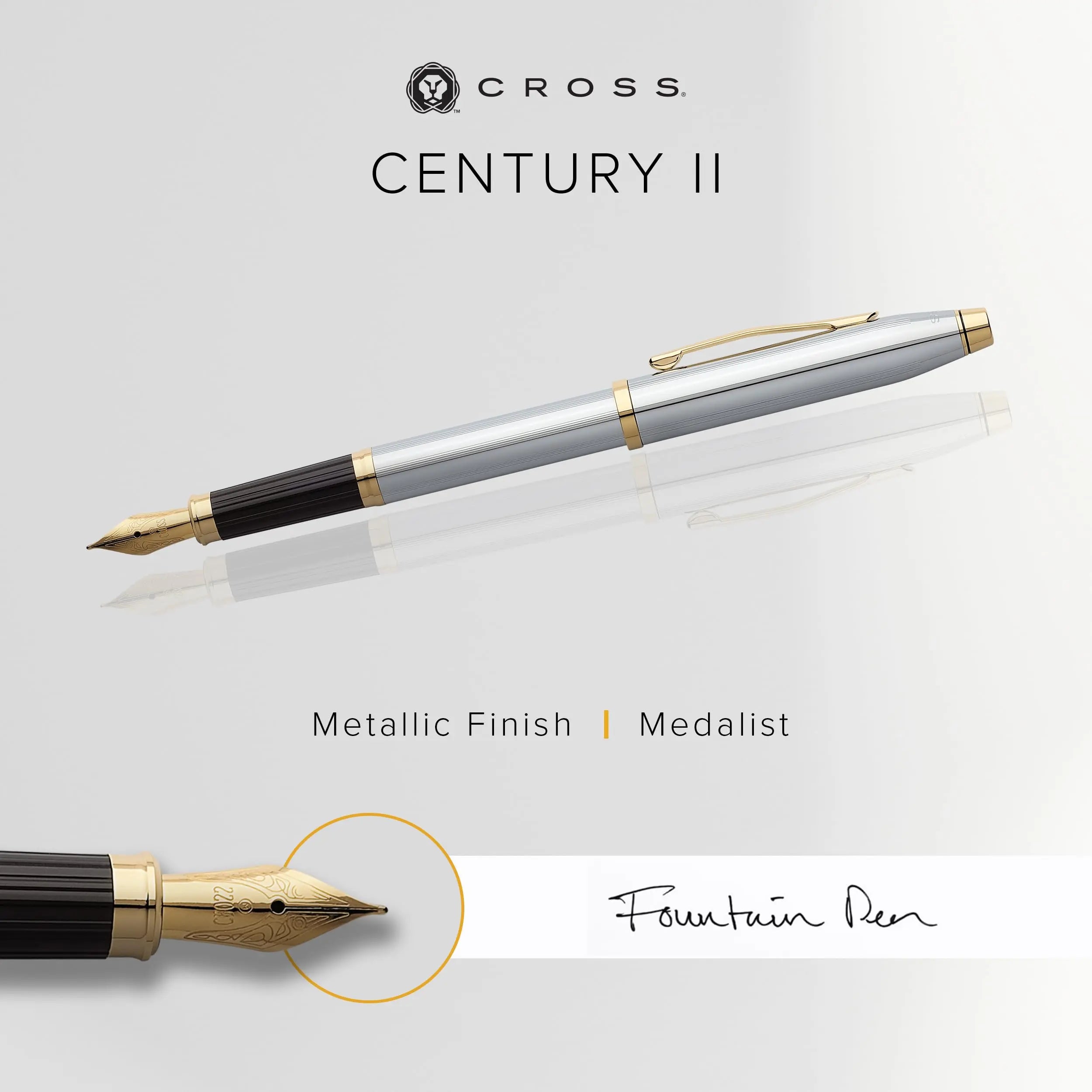 Cross Century II Refillable Ballpoint Pen/Fountain Pen crosspenmall.com