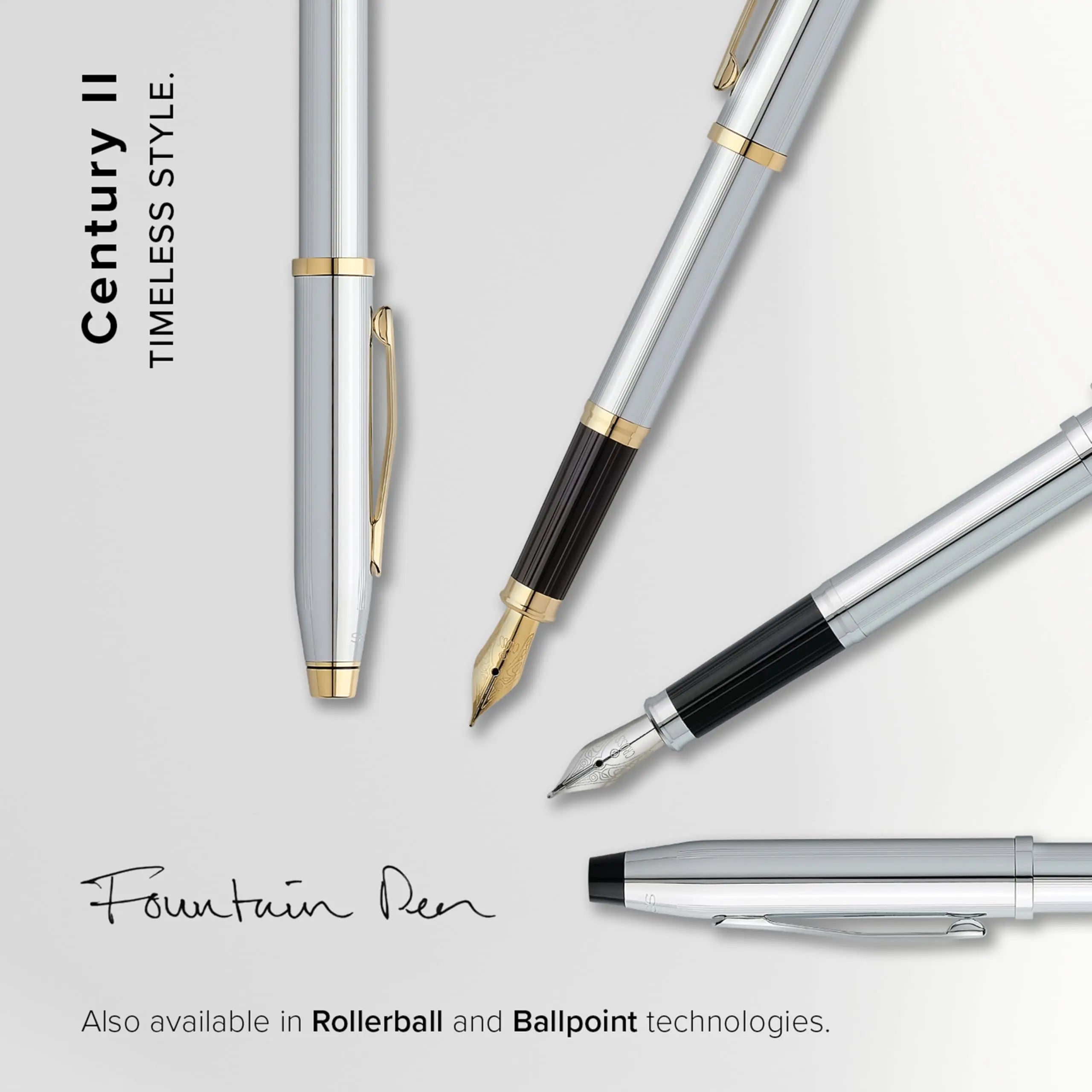 Cross Century II Refillable Ballpoint Pen/Fountain Pen crosspenmall.com