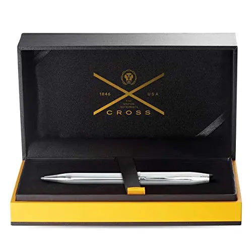 Cross Century II Refillable Ballpoint Pen, Medium Ballpen, Includes Luxury Gift Box - Hallmarked Sterling Silver Cross