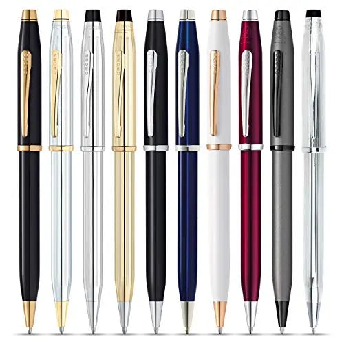 Cross Century II Refillable Ballpoint Pen, Medium Ballpen, Includes Luxury Gift Box - Hallmarked Sterling Silver Cross