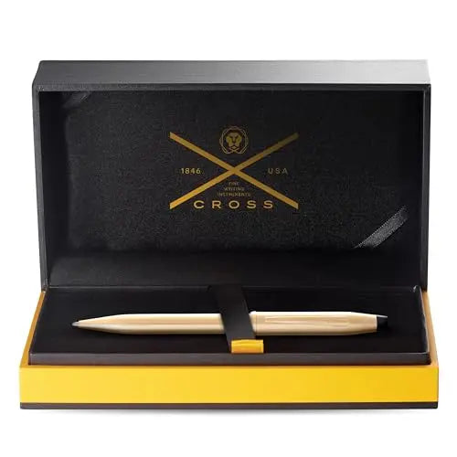 Cross Century II Refillable Ballpoint Pen, Medium Ballpen, Includes Premium Gift Box - 23KT Gold Plate Cross