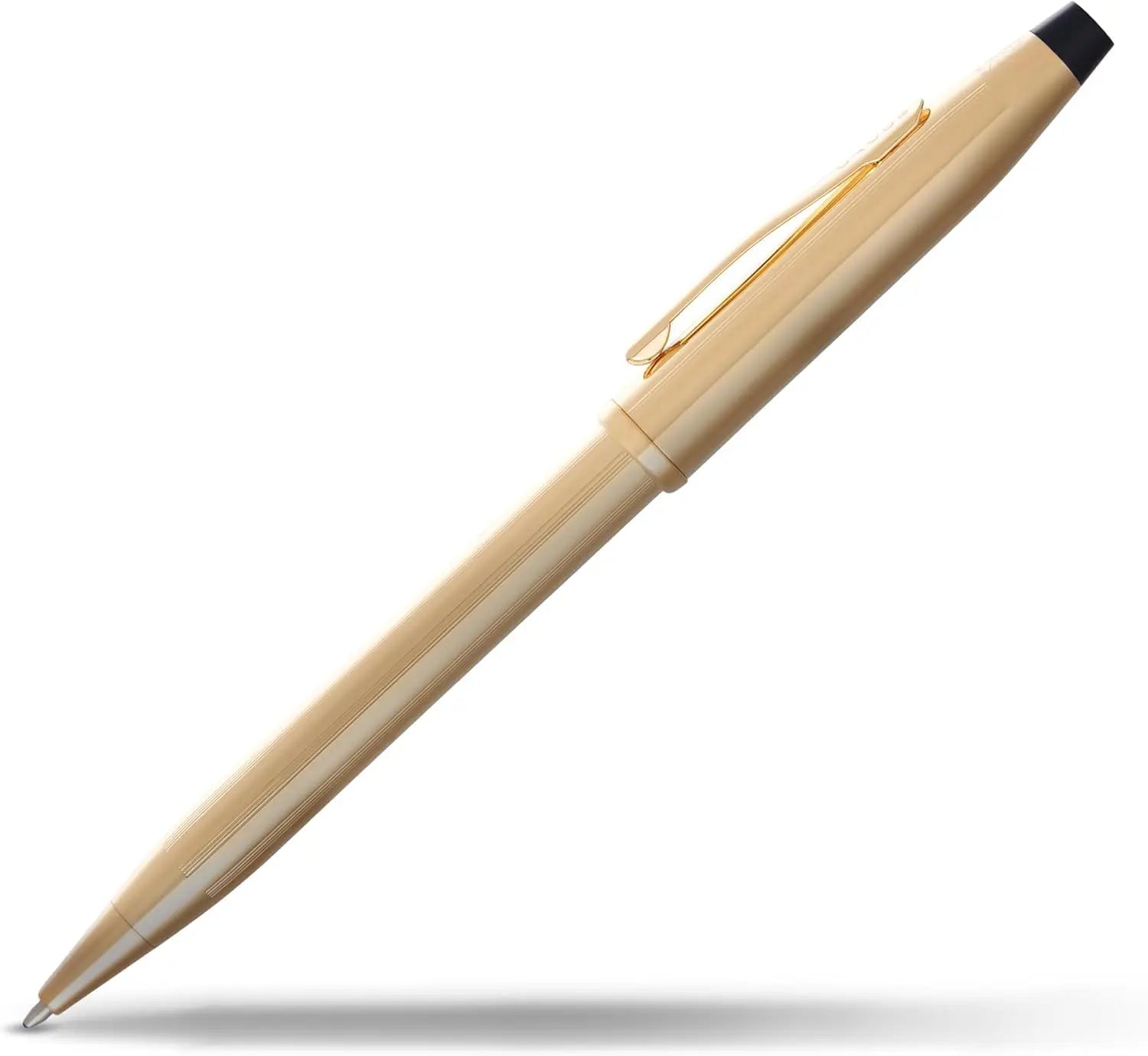 Cross Century II Refillable Ballpoint Pen, Medium Point, Black Ink, 23KT Gold Plated, Luxury Gift Box Cross