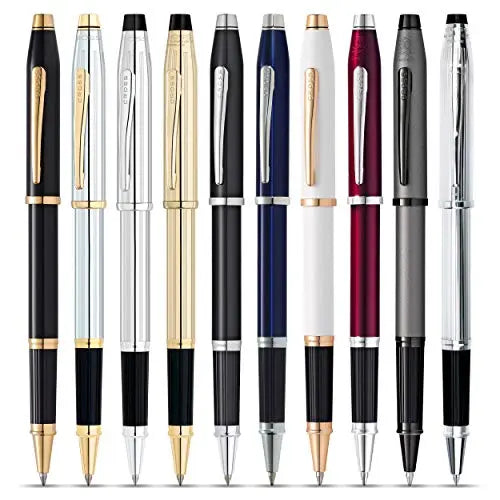 Cross Century II Refillable Gel Ink Rollerball Pen, Fine Rollerball, Includes Luxury Gift Box - Pearlescent White Lacquer Cross