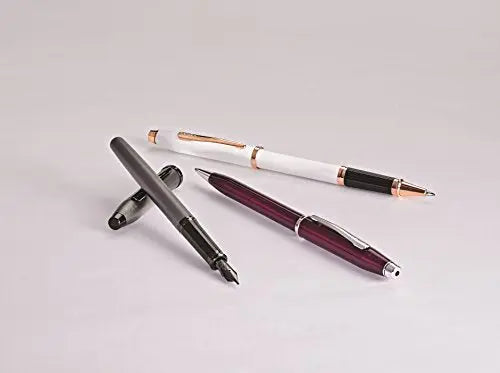 Cross Century II Refillable Gel Ink Rollerball Pen, Fine Rollerball, Includes Luxury Gift Box - Pearlescent White Lacquer Cross