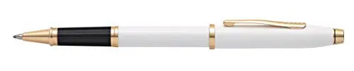 Cross Century II Refillable Gel Ink Rollerball Pen, Fine Rollerball, Includes Luxury Gift Box - Pearlescent White Lacquer Cross