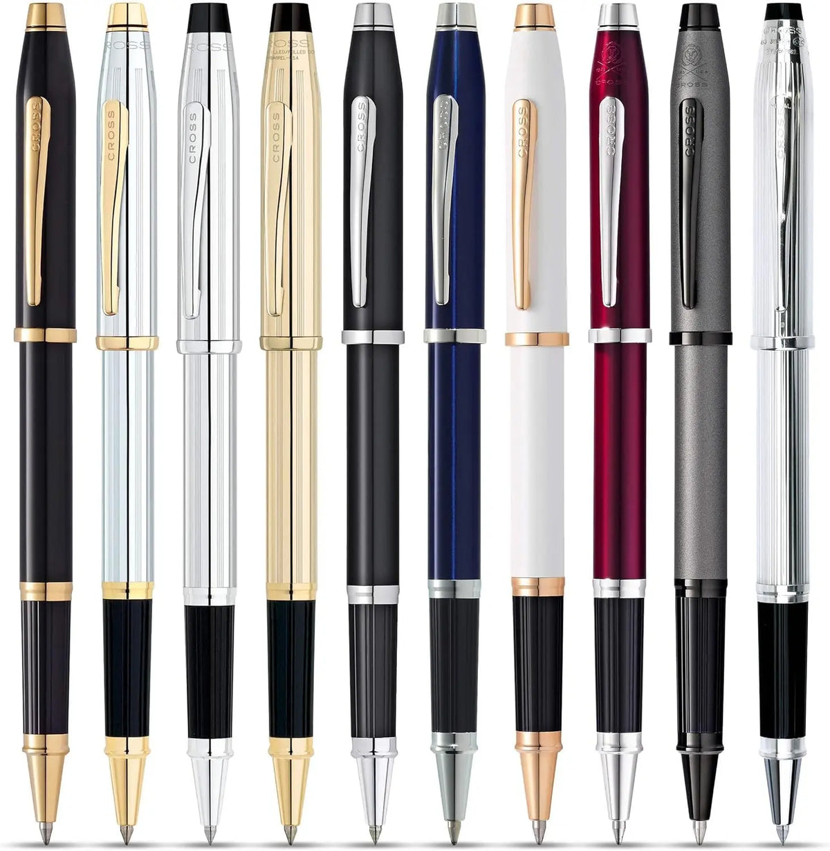 Cross Century II Refillable Gel Ink Rollerball Pen, Medium Rollerball, Includes Luxury Gift Box - Black Lacquer cross