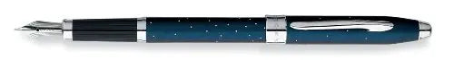 Cross Century II Starlight Midnight Blue Fountain Pen Medium Stainless Steel Nib (AT0086-32MS) - crosspenmall.com