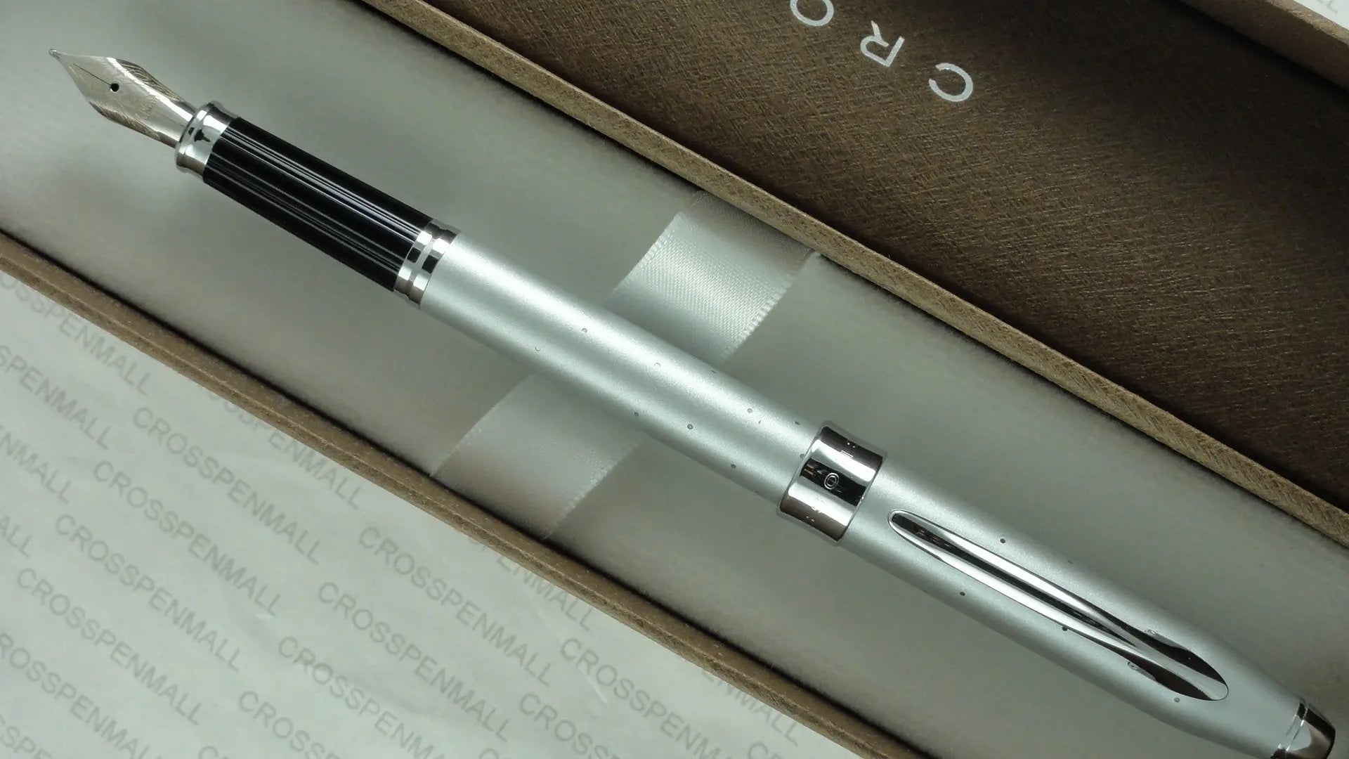 Cross Century II Starlite Cool Sophistication, Hollywood Glamor and Galaxy of Rhodium Stars Limited Edition Gray Fountain Pen, Medium Nib My Store