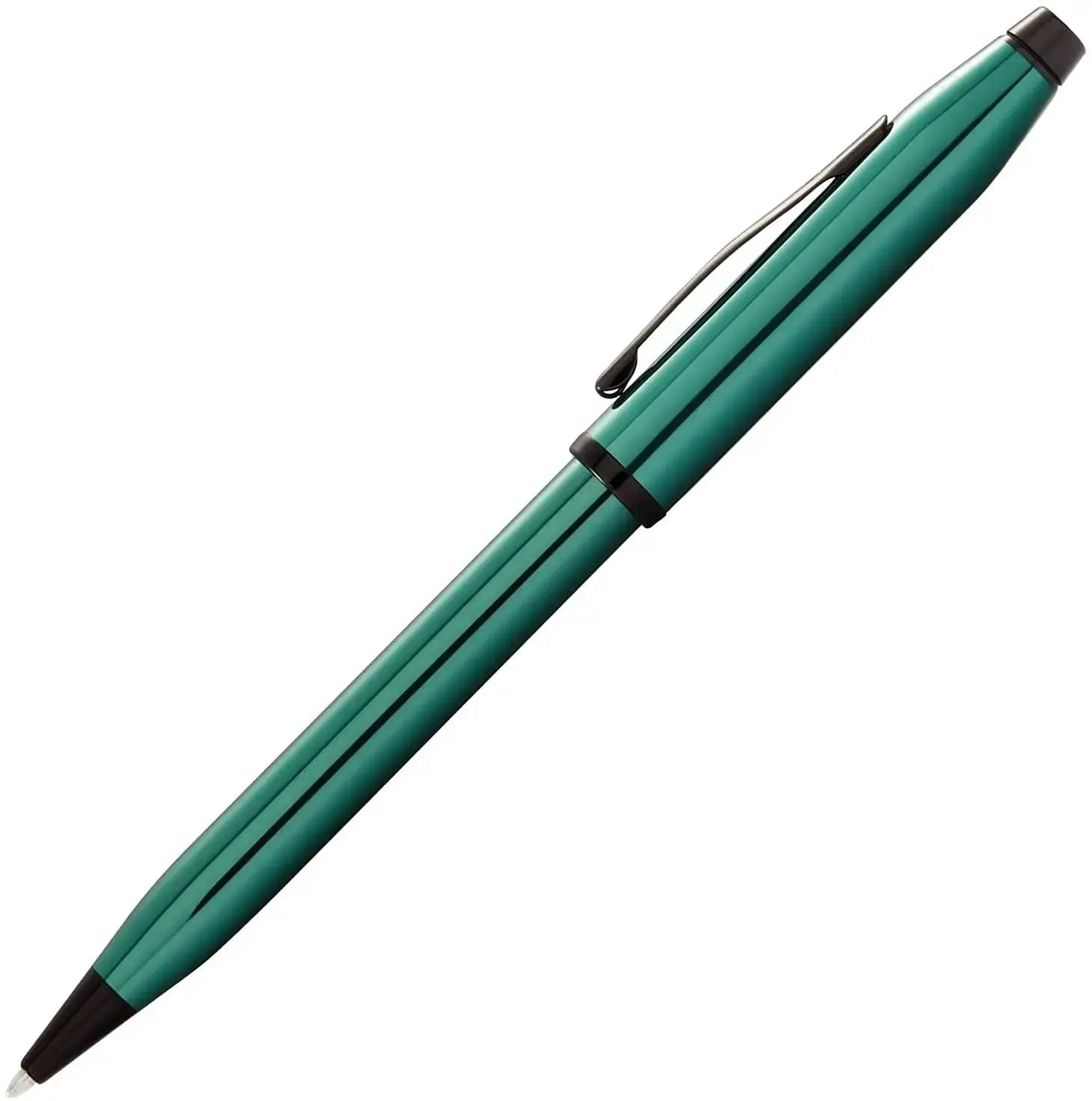 A.T. Cross Cross Century II Highly-polished translucent green lacquer finish Black with PVD appointments Ballpoint Pen - crosspenmall.com