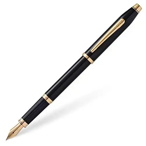 Cross Century II Refillable Fountain Pen, Medium Nib, Includes Luxury Gift Box - Classic Black - crosspenmall.com