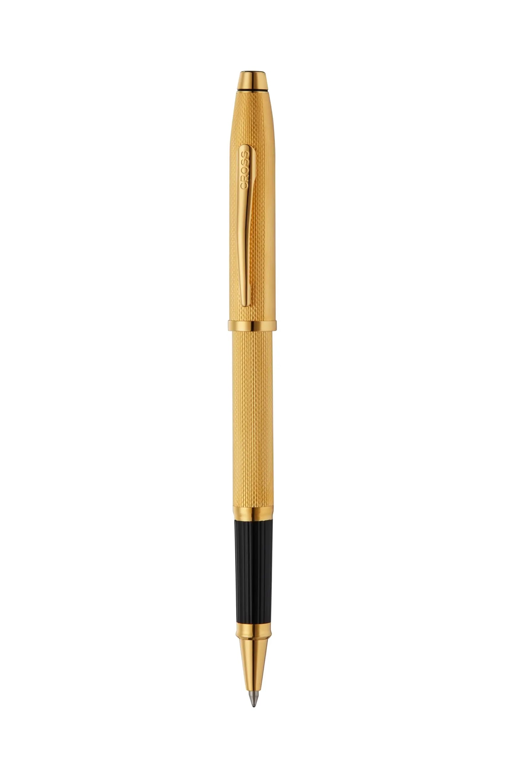 Cross Century® II Polished 23KT Gold-plated Engraved Diamond Pattern with 23KT Gold-plated Appointments Selectip Rollerball Pen Cross