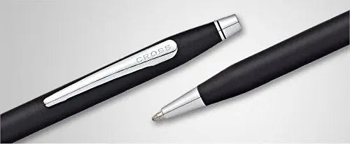 Cross Classic Century Black/Chrome Ball-Point Pen with Polished Chrome Plated Appointments Cross