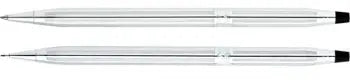Cross Classic Century Lustrous Chrome Ladies' .5mm Pen & Pencil Set - 354105 - crosspenmall.com
