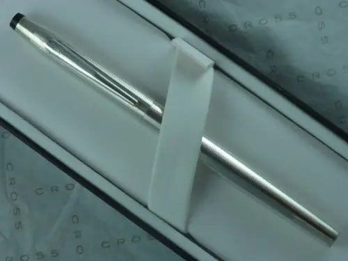 Cross Classic Century Made in USA Solid Sterling Silver Gel Ink Rollerball Pen.Rare Collectible cross