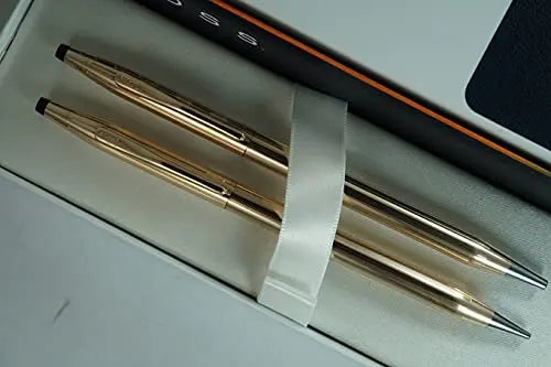 Cross Classic Century Made in the USA 14k Gold Filled/Rolled Gold Ball Pen and 0.5MM Pencil. This is quality at its Best from Lincoln Rhode Island, USA Cross