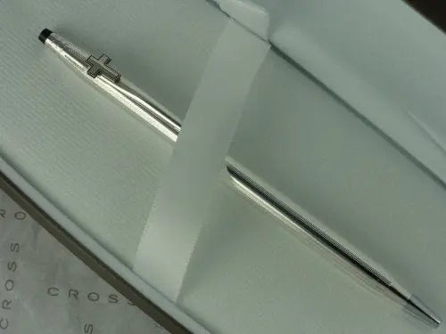 Cross Classic Century Made in the USA Hallmarked (925) Solid Sterling Silver Pen with Crucifix on Clip- Limited Collection Cross